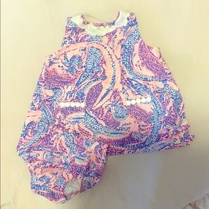 Lily Pulitzer 6-12m Dress with Bloomers